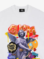 Retro Angel Statue Graffiti T-Shirt