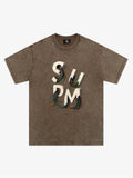 SPMD Letter Cable Graphic T-Shirt