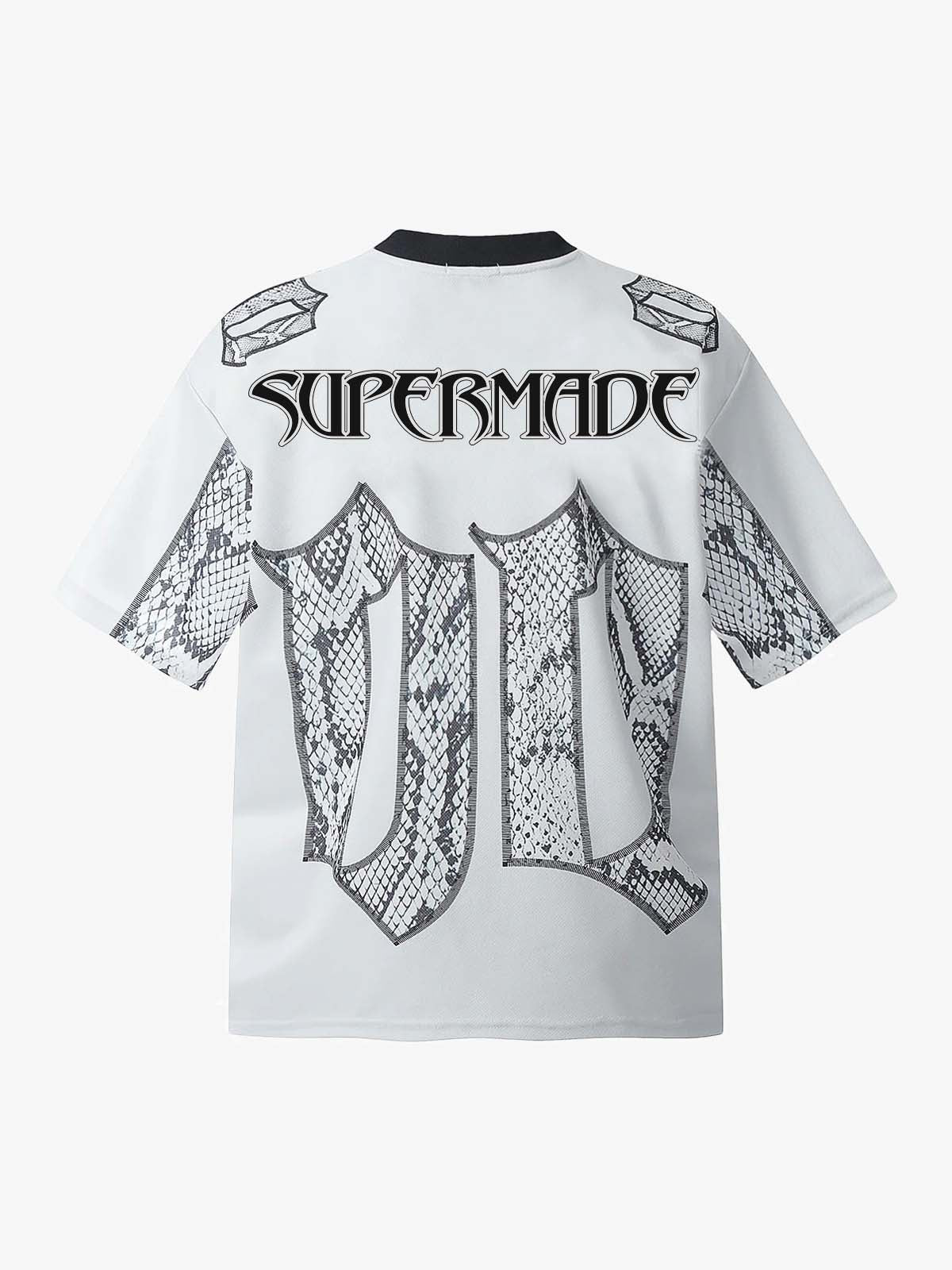 Jersey Style Snake Print T-Shirt - 2418