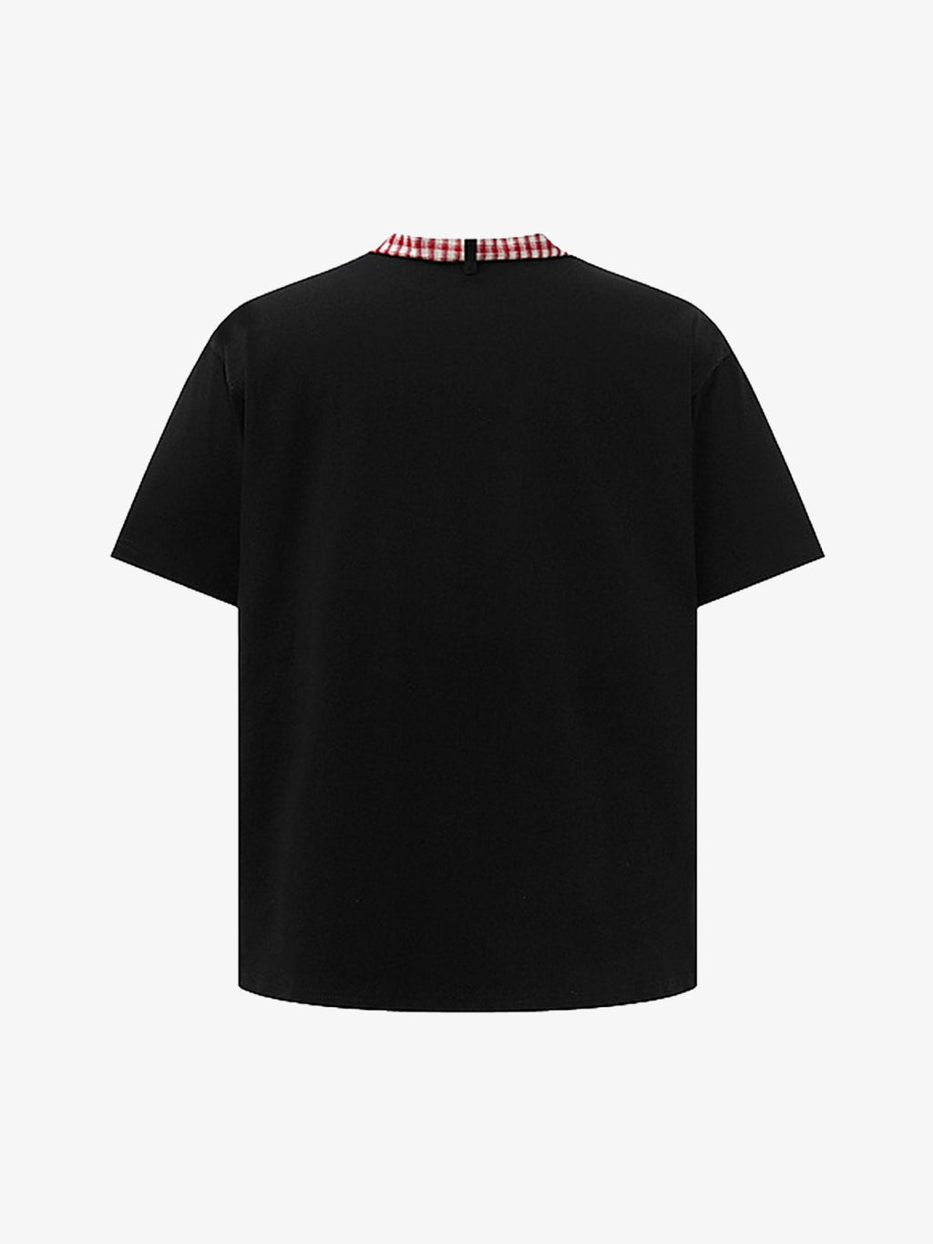 Street Plaid Tie Short Sleeve T-Shirt