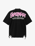 Retro Letter Graphic T-Shirtc - 2603