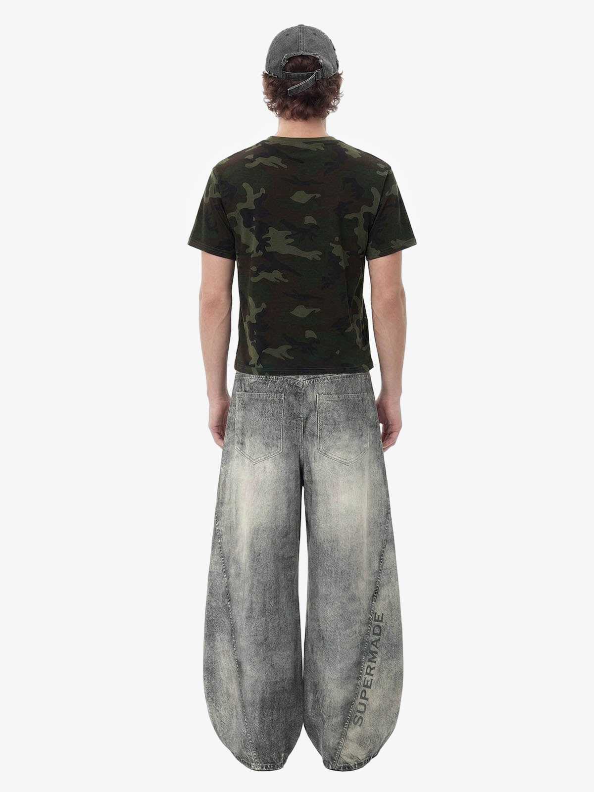 Washed Scorpion Graphic Panel Pants