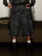 precipice Roman Column Pattern Embroidered Jeans