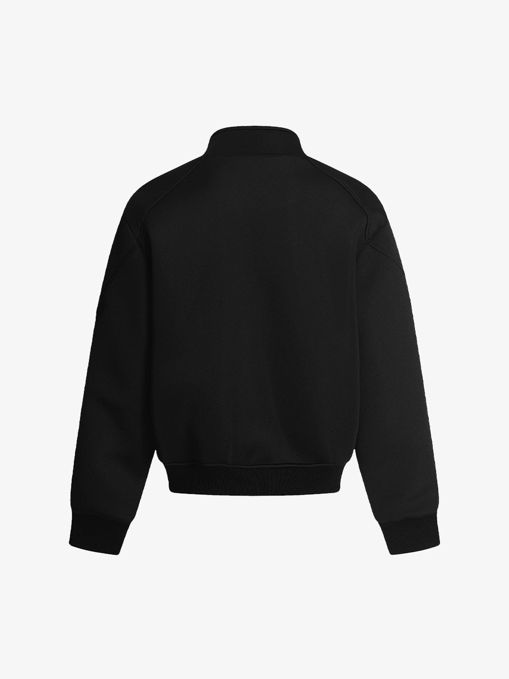 Panel Cut Stand Collar Zip Up Jacket