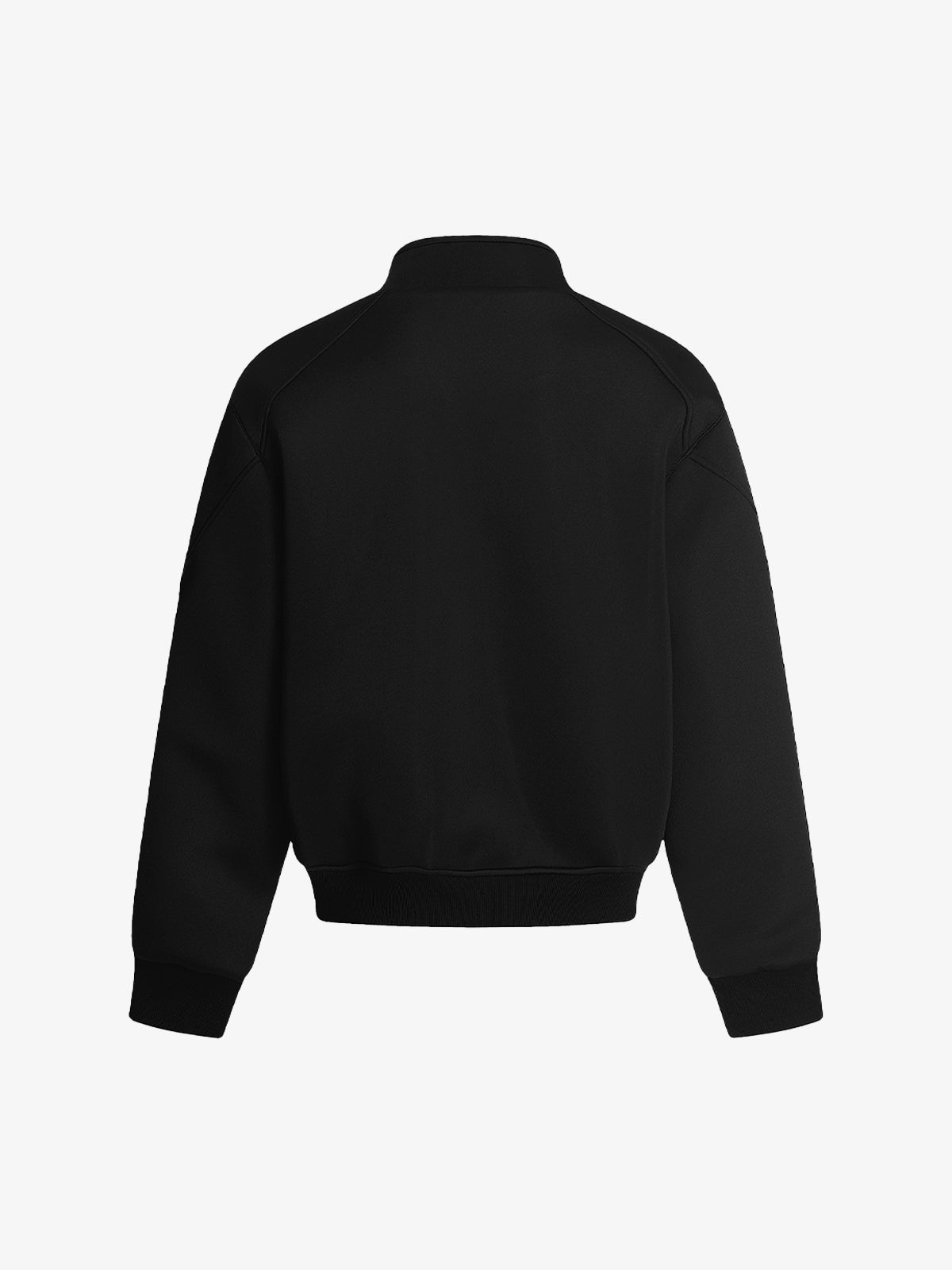Panel Cut Stand Collar Zip Up Jacket