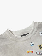 Vintage Gaming Sticker Style Motif Oversized T-Shirt