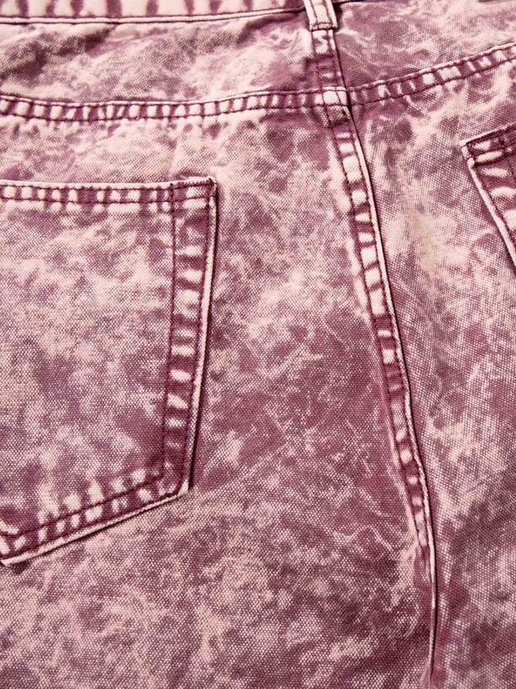 Purple Tie-Dye Finish Acid Wash Jeans