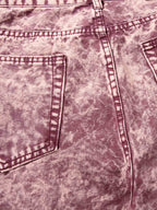 Purple Tie-Dye Finish Acid Wash Jeans