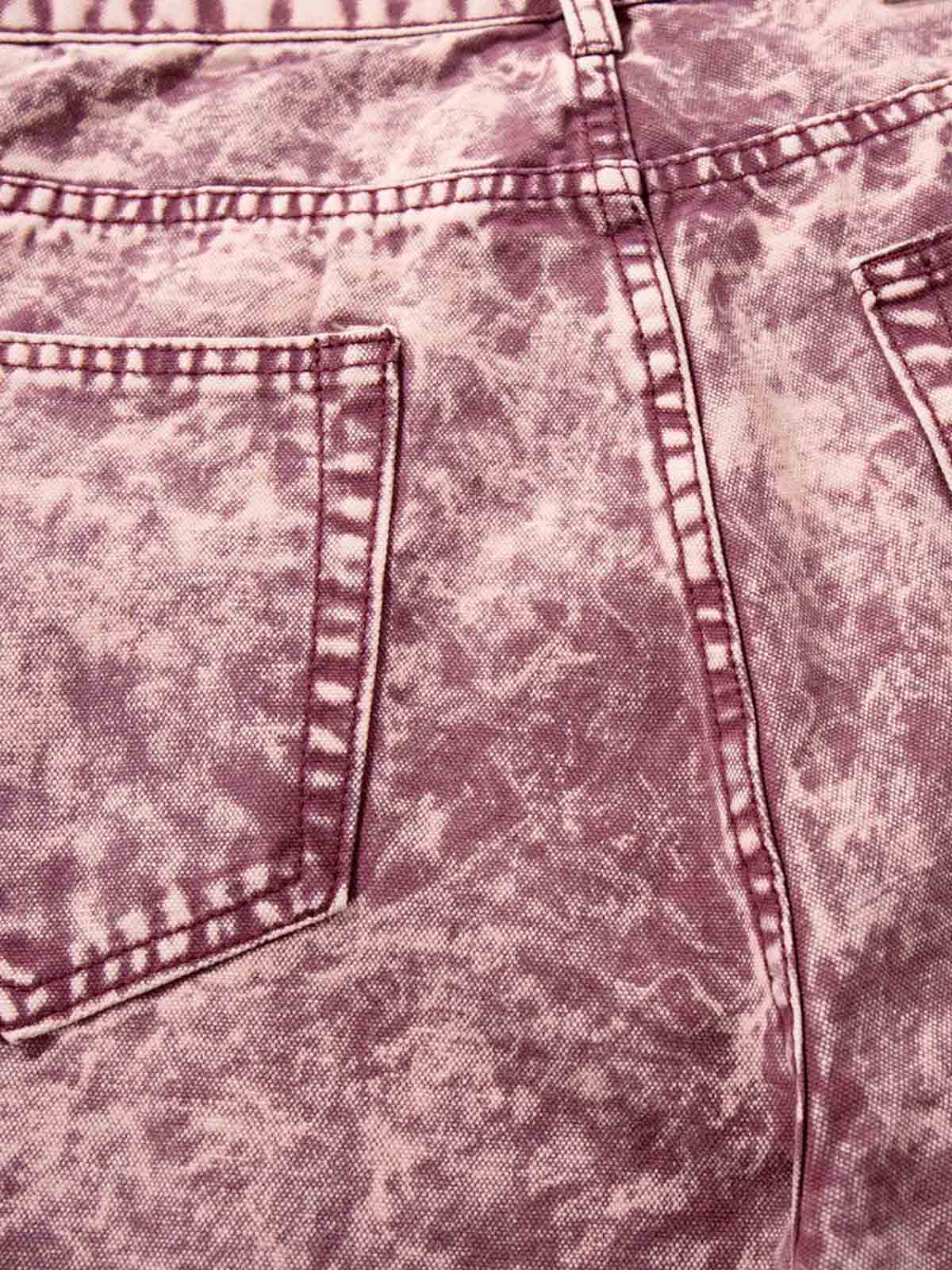 Purple Tie-Dye Finish Acid Wash Jeans