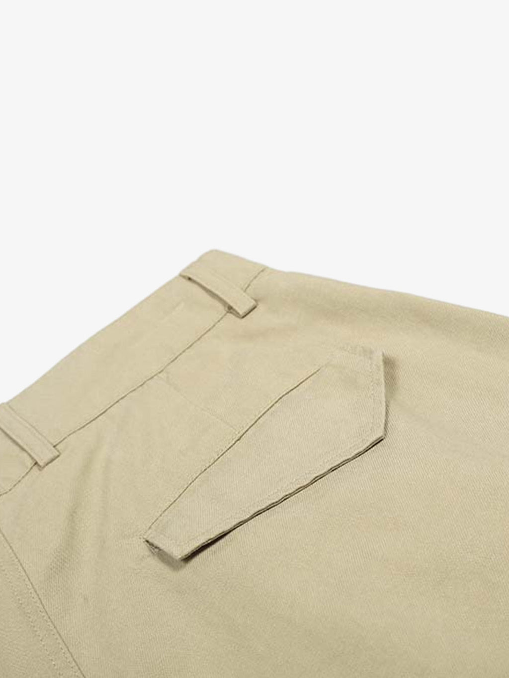 Cotton Pleated Wide Leg Jorts