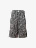 Leopard Print Wide Leg Jorts
