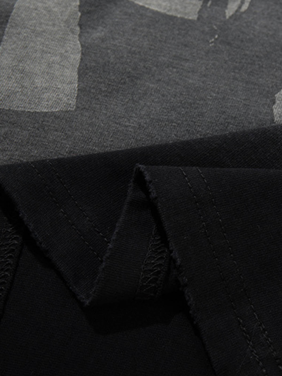 Washed Graphic Print Cotton T-Shirt