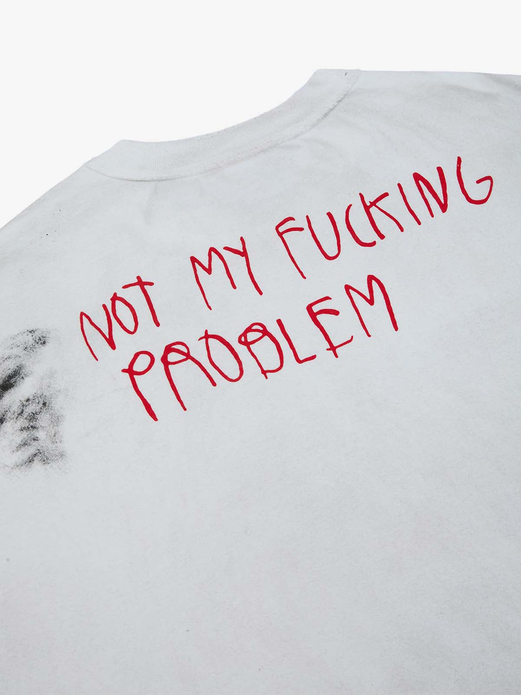 Grunge Slogan Print Distressed Raw Hem Sleeveless T-Shirt - 2612