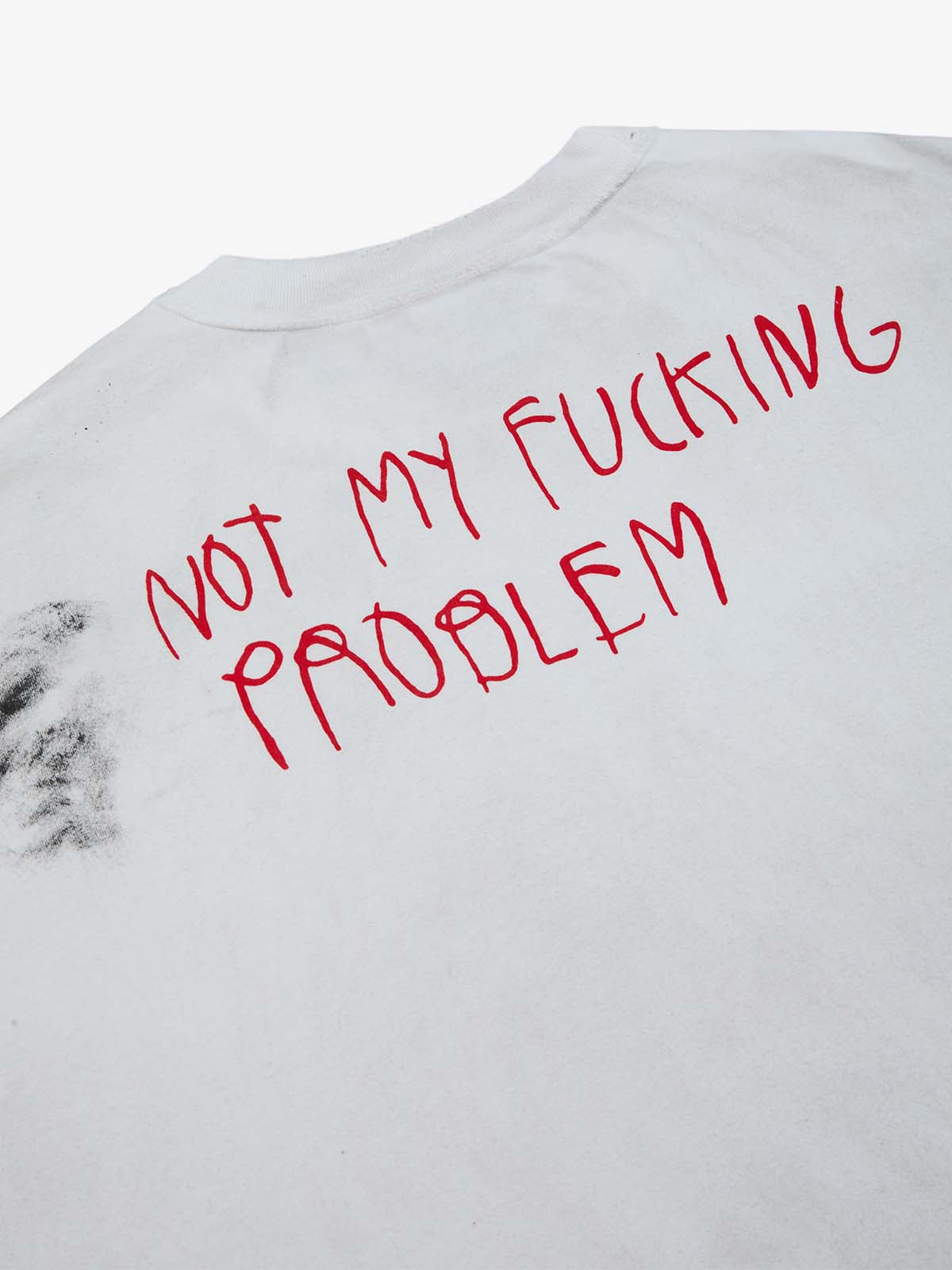 Grunge Slogan Print Distressed Raw Hem Sleeveless T-Shirt - 2612