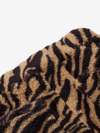Retro Zebra Print Wide-Leg Lounge Barrel Pants