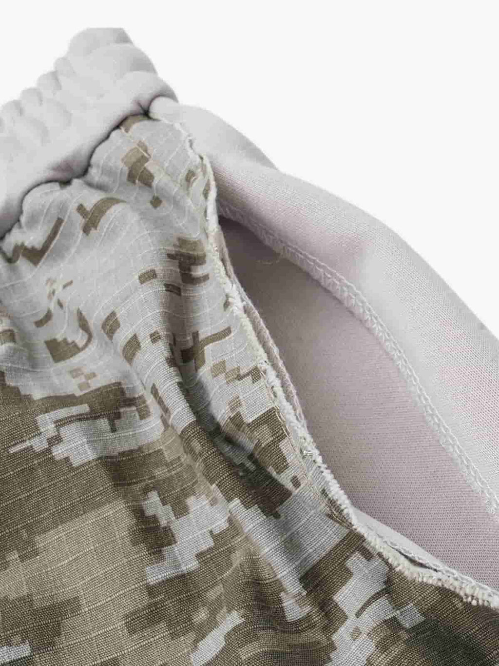 Retro Camouflage Star Patch Colorblock Casual Pants