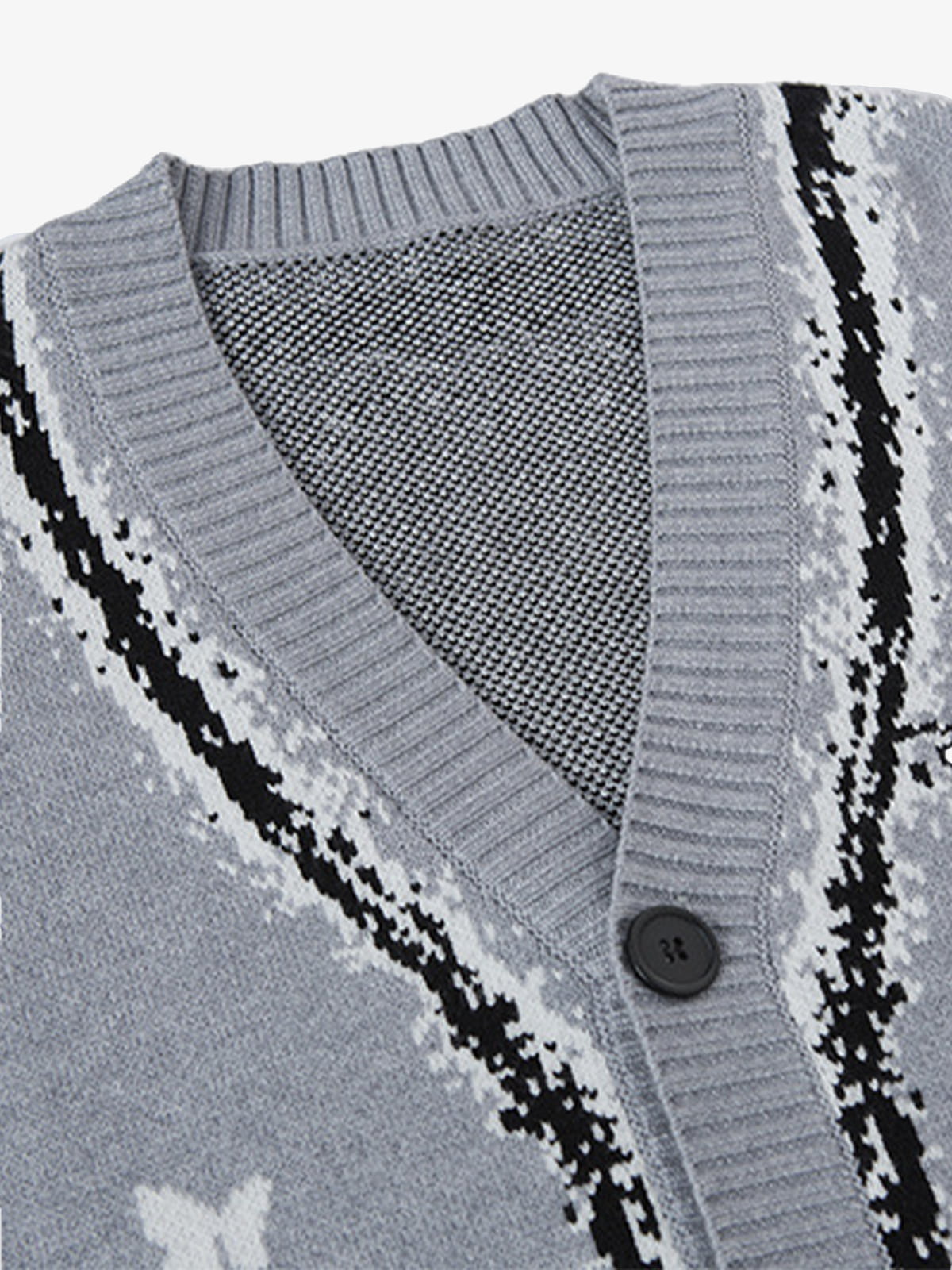 Retro Butterfly Gradient Knit Cardigan Sweater