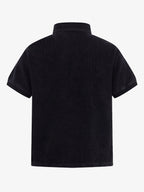 Embroidered Graphic Zip Polo Shirt