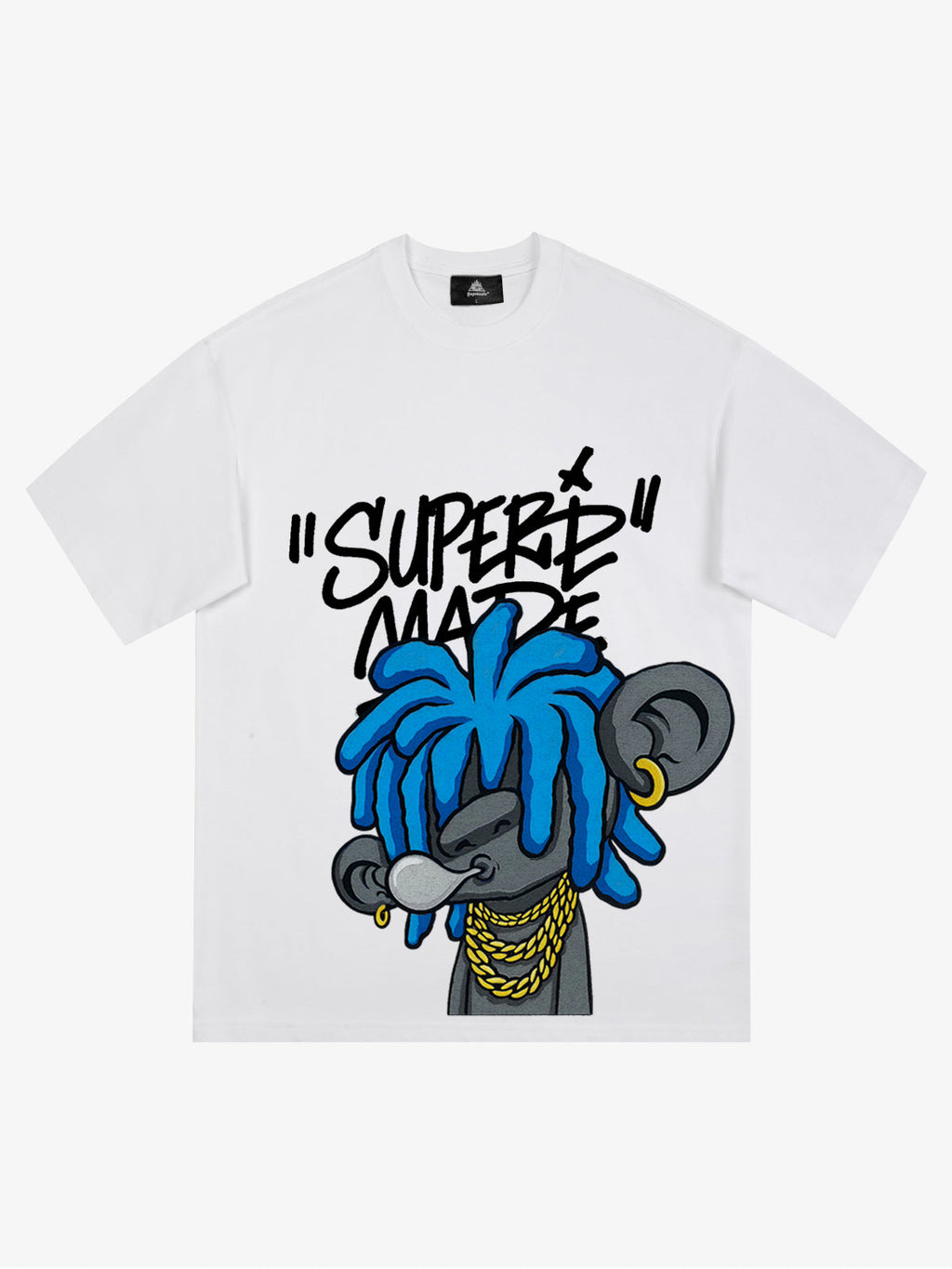 Theprecipice Graffiti Trend Blue Dreadlock Boy T-Shirt