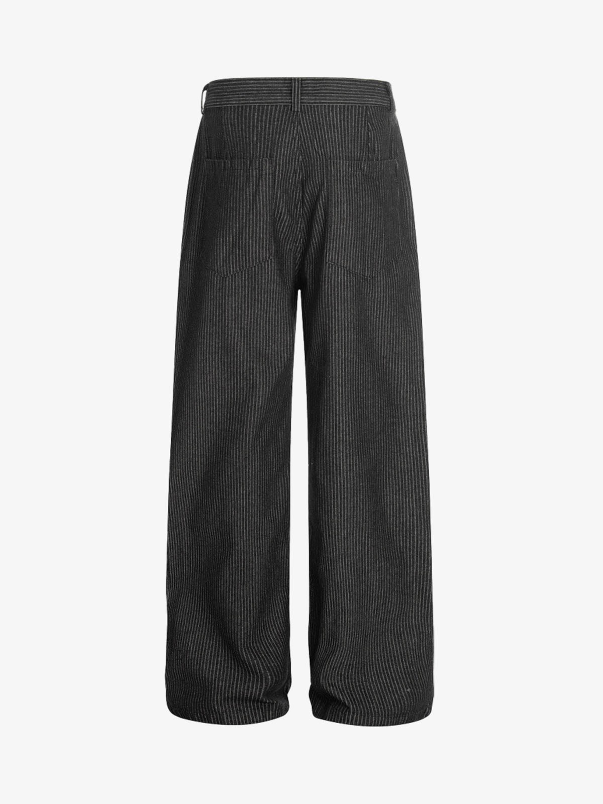 High Waist Pleated Wide Leg Jeans