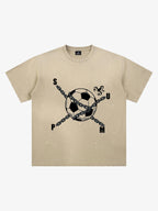 Chained Soccer Ball Graphic T-Shirt