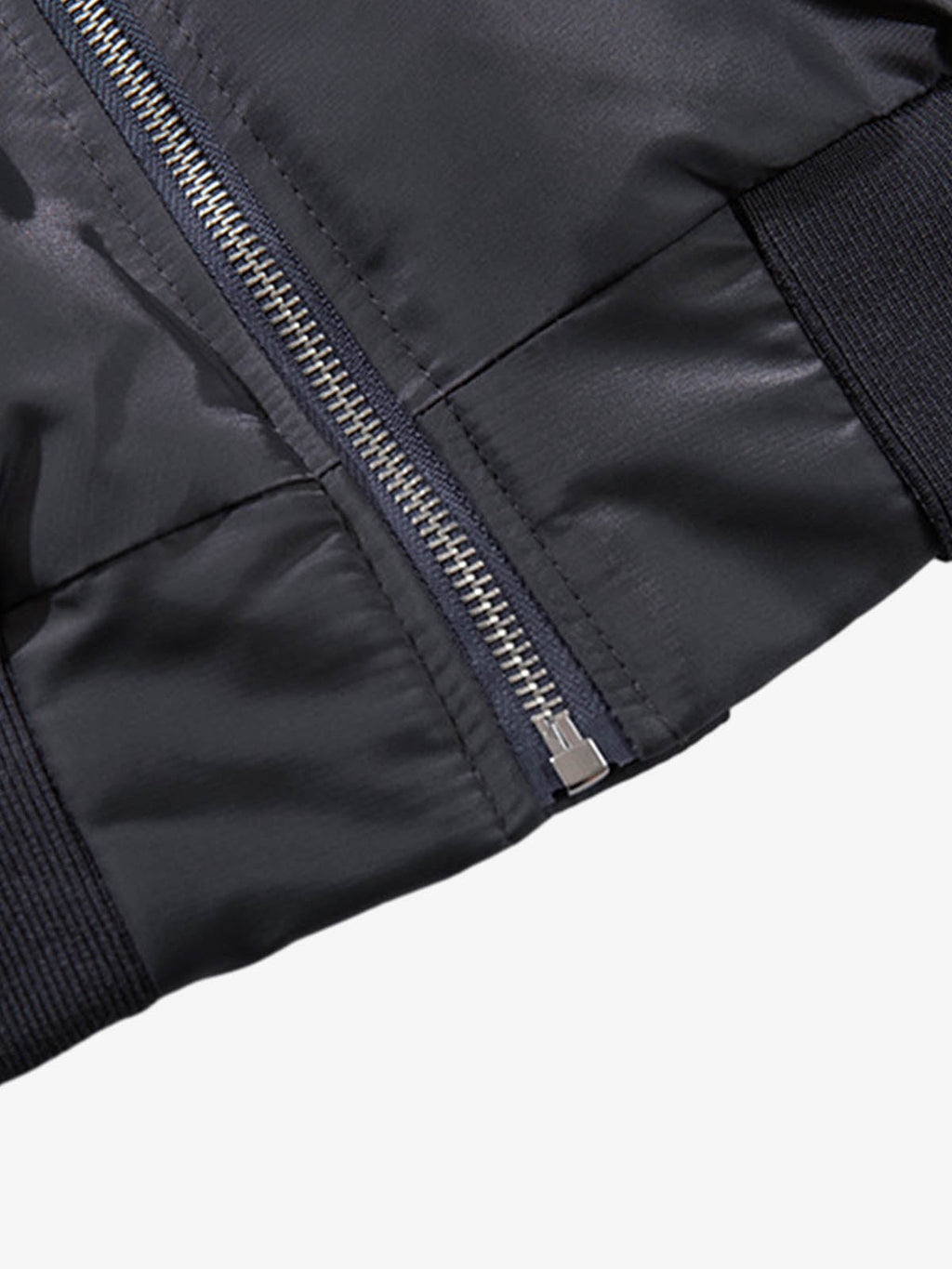 Minimalist Zip Bomber Jacket