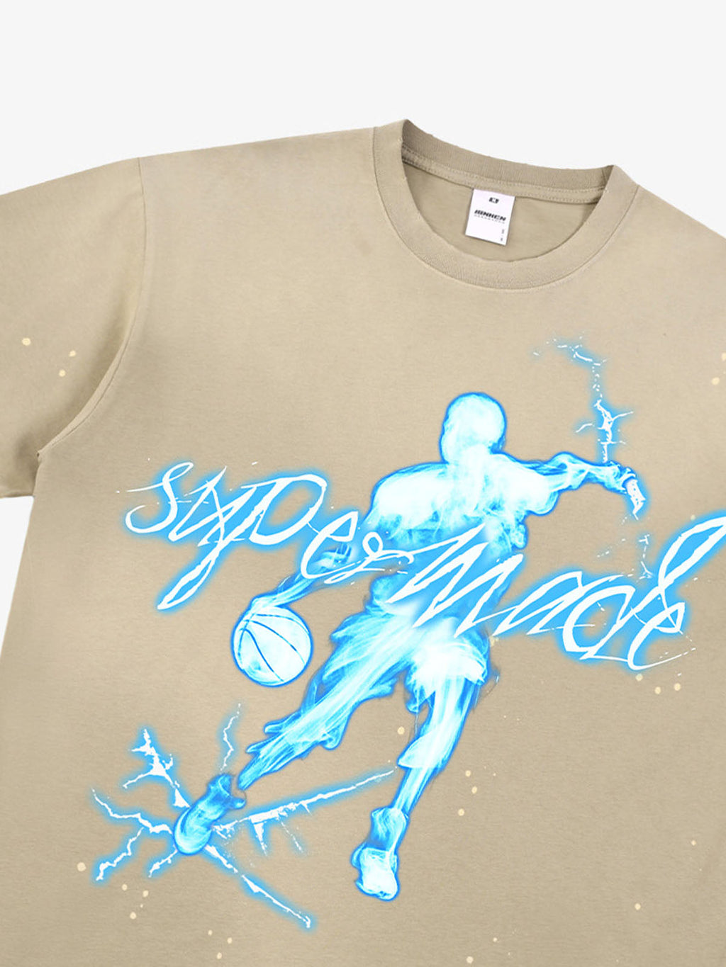 precipice Energy Burst Basketball Electric Graphic T-Shirt