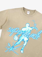 precipice Energy Burst Basketball Electric Graphic T-Shirt