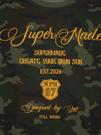 Camouflage Script Logo Graphic T-Shirt