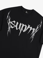 SUPM Gothic Sharp Letter Graphic T-Shirt