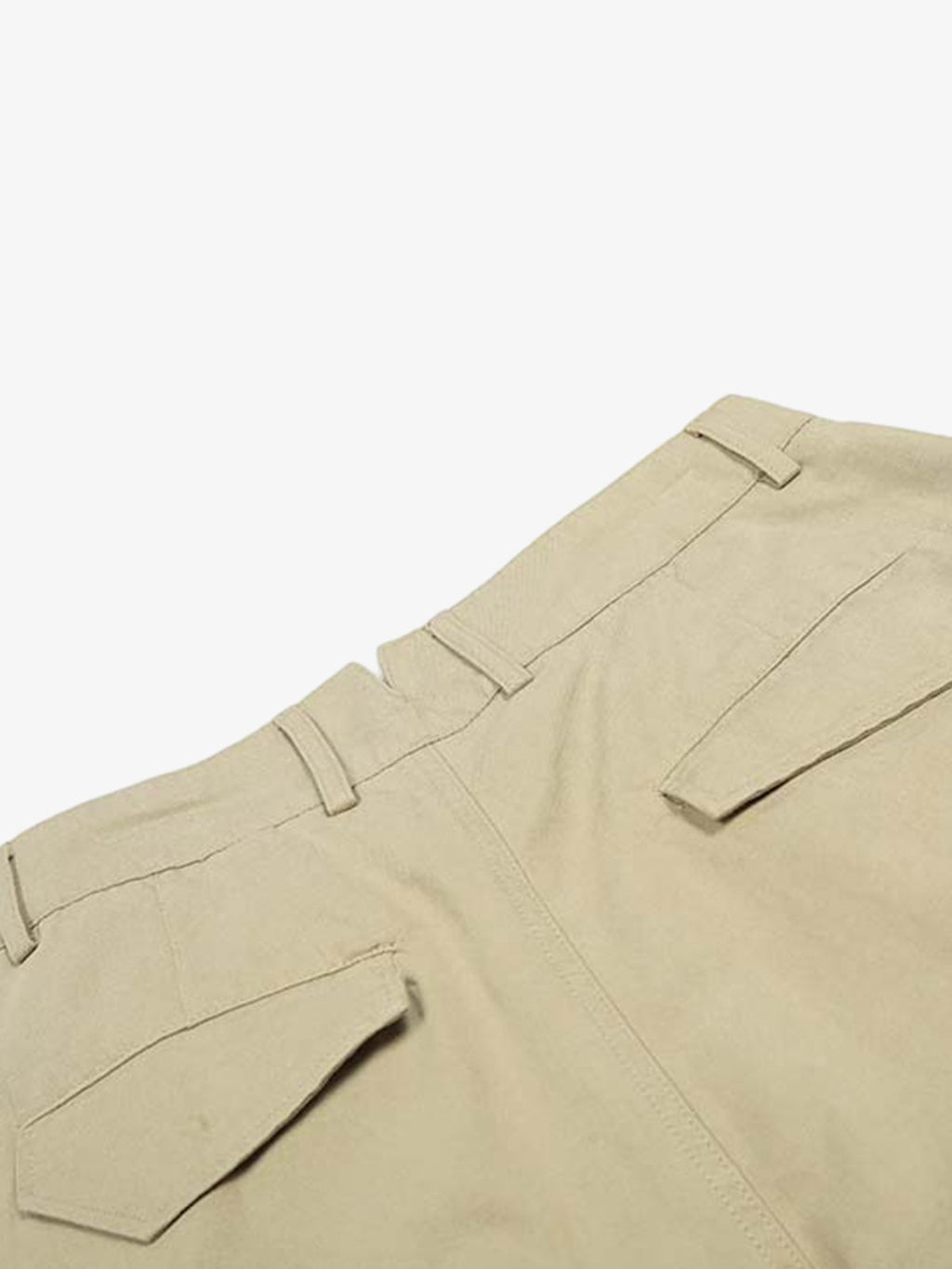 Cotton Pleated Wide Leg Jorts