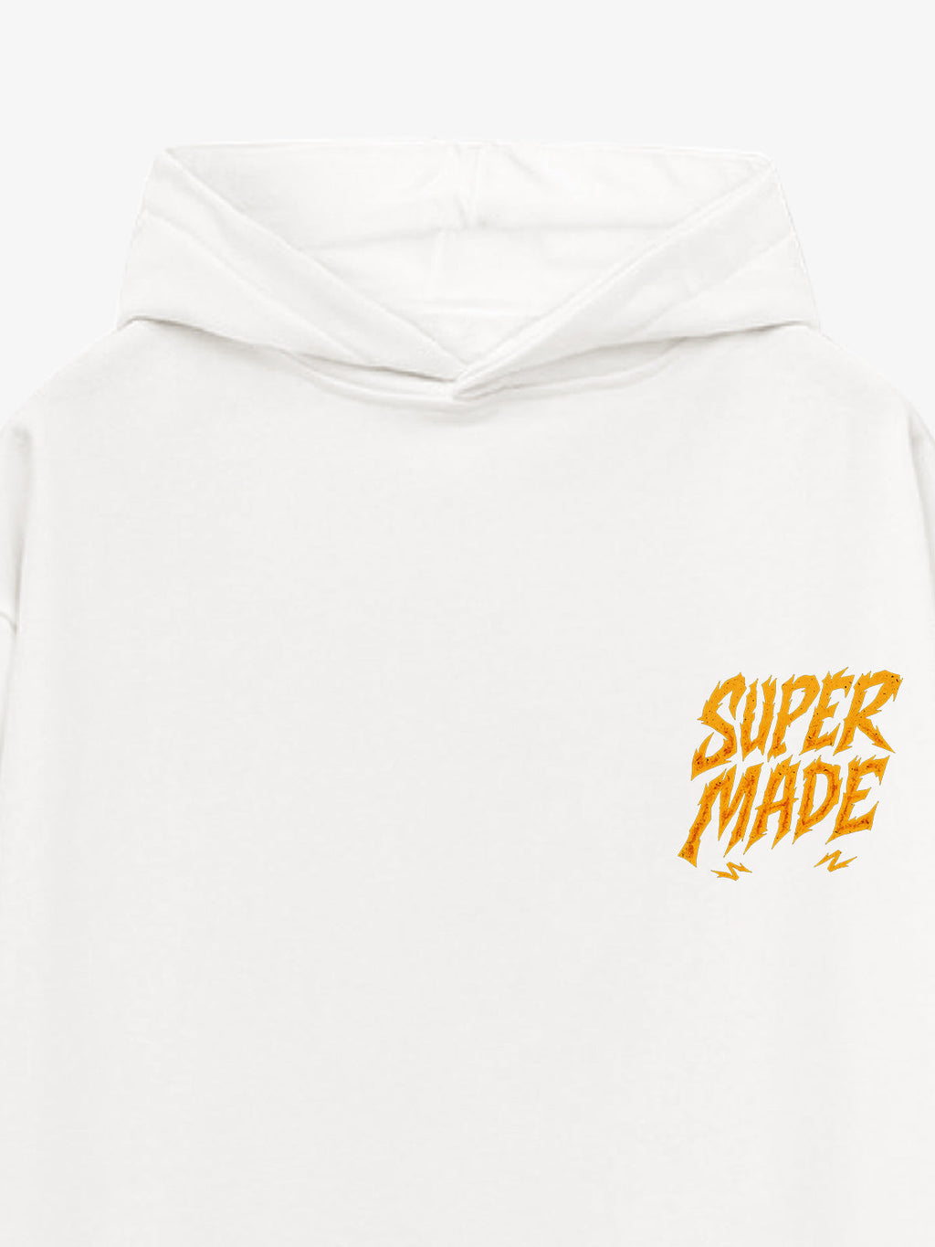 Distressed Graphic Bold Angel Wings Design Hoodie
