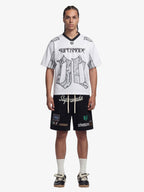 Street Graphic Drawstring Shorts