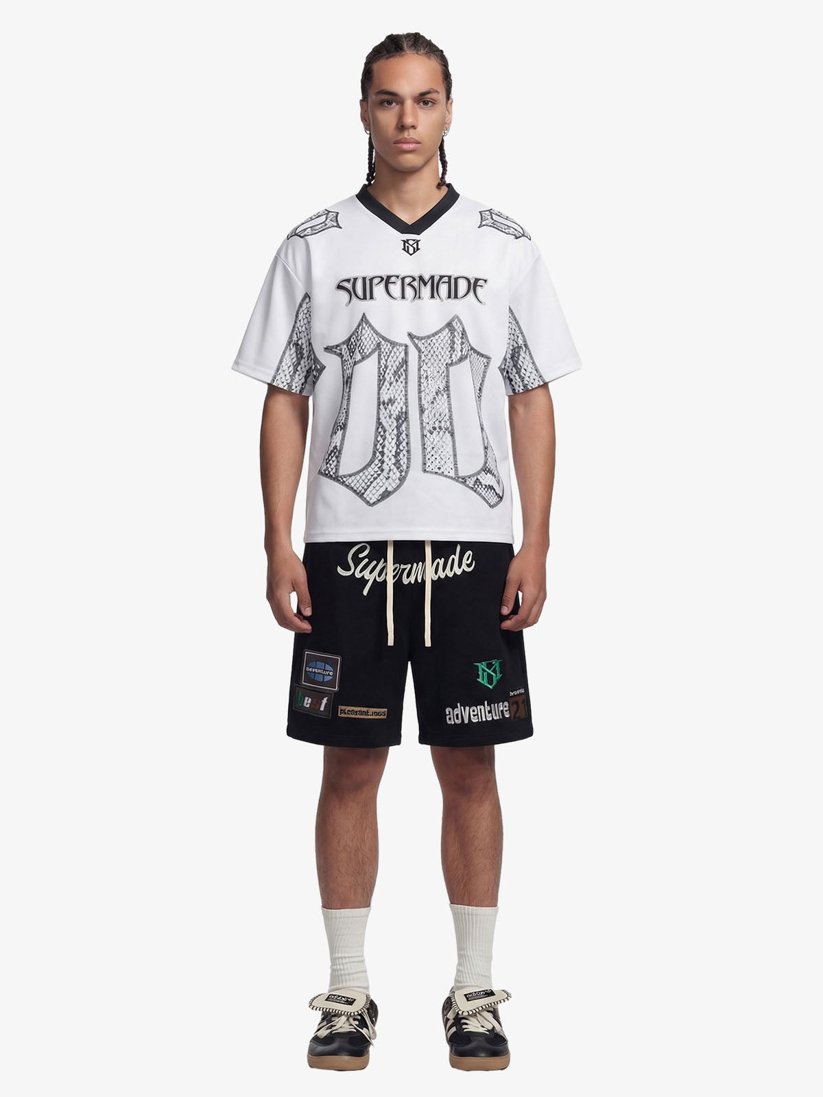 Street Graphic Drawstring Shorts