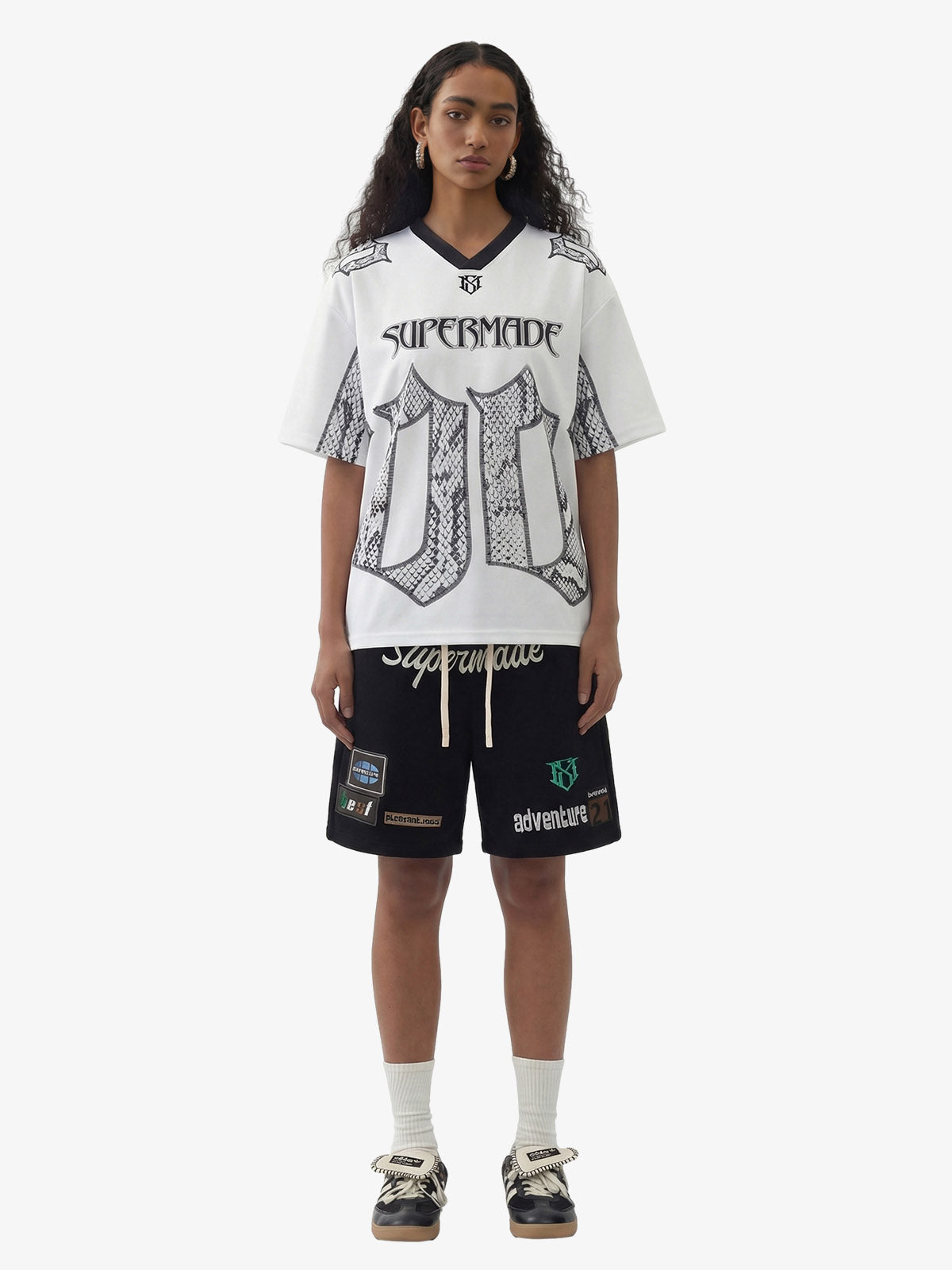 Street Graphic Drawstring Shorts