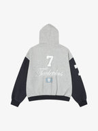 Vintage Jersey Knitted Cardigan Zip Up Hoodie