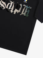 Gothic "SUPM" Soccer Graphic T-Shirt