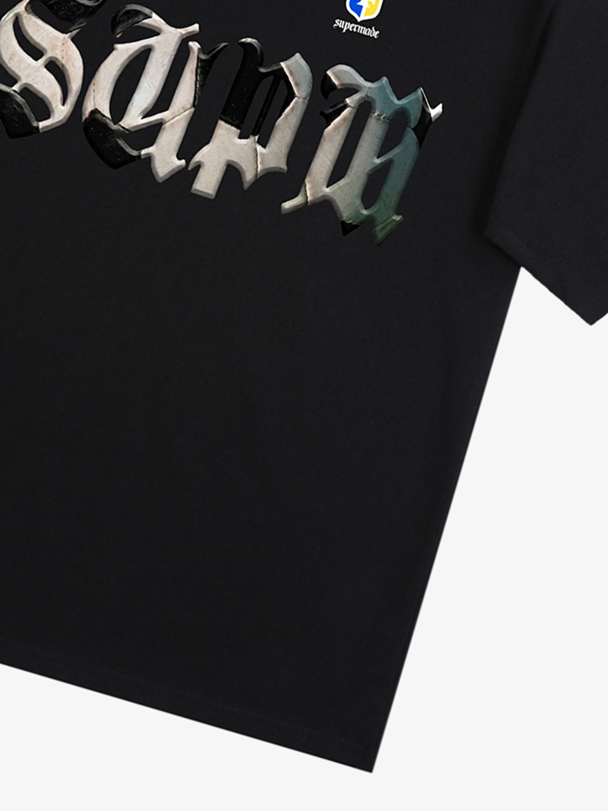 Gothic "SUPM" Soccer Graphic T-Shirt