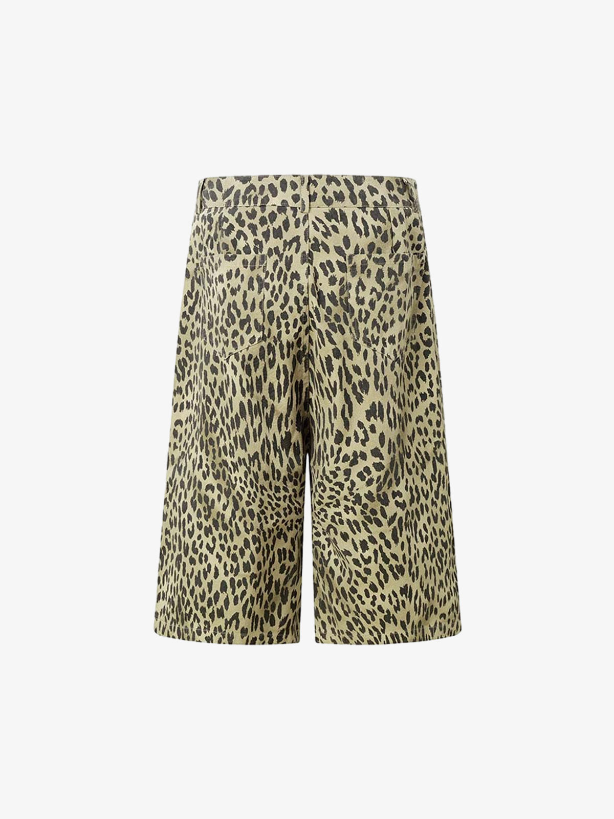 Leopard Print Wide Leg Jorts
