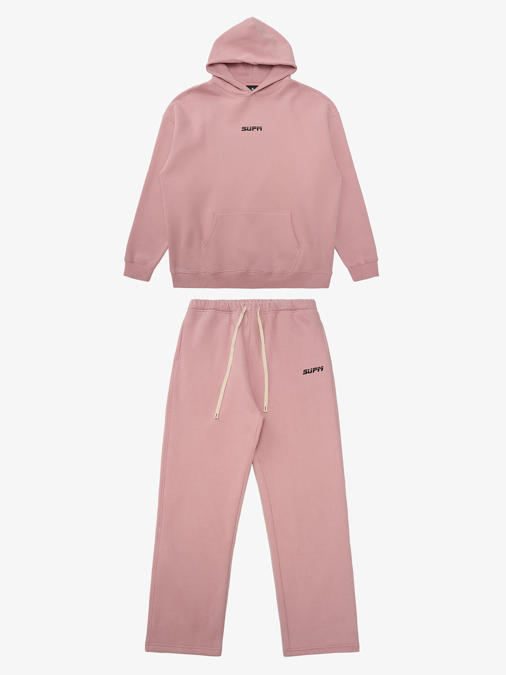 SUPM Pink Cloud Hoodie Set