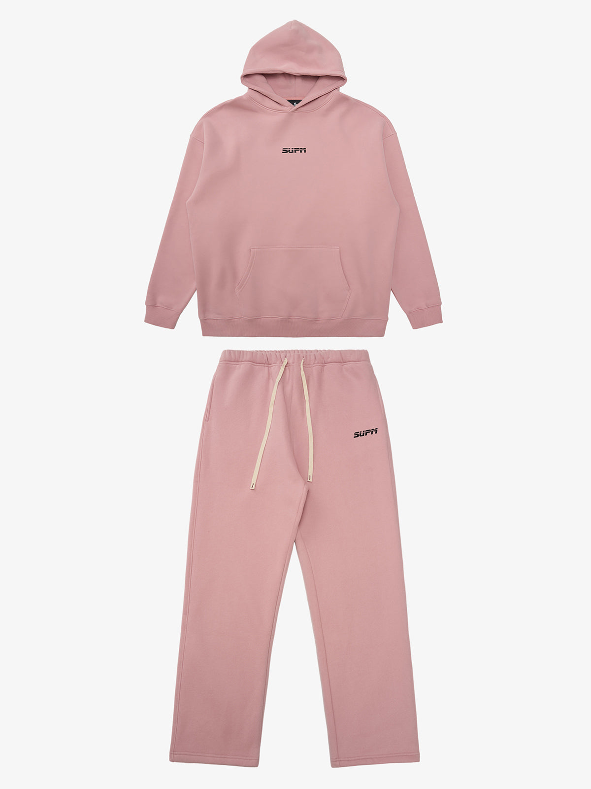 SUPM Pink Cloud Hoodie Set