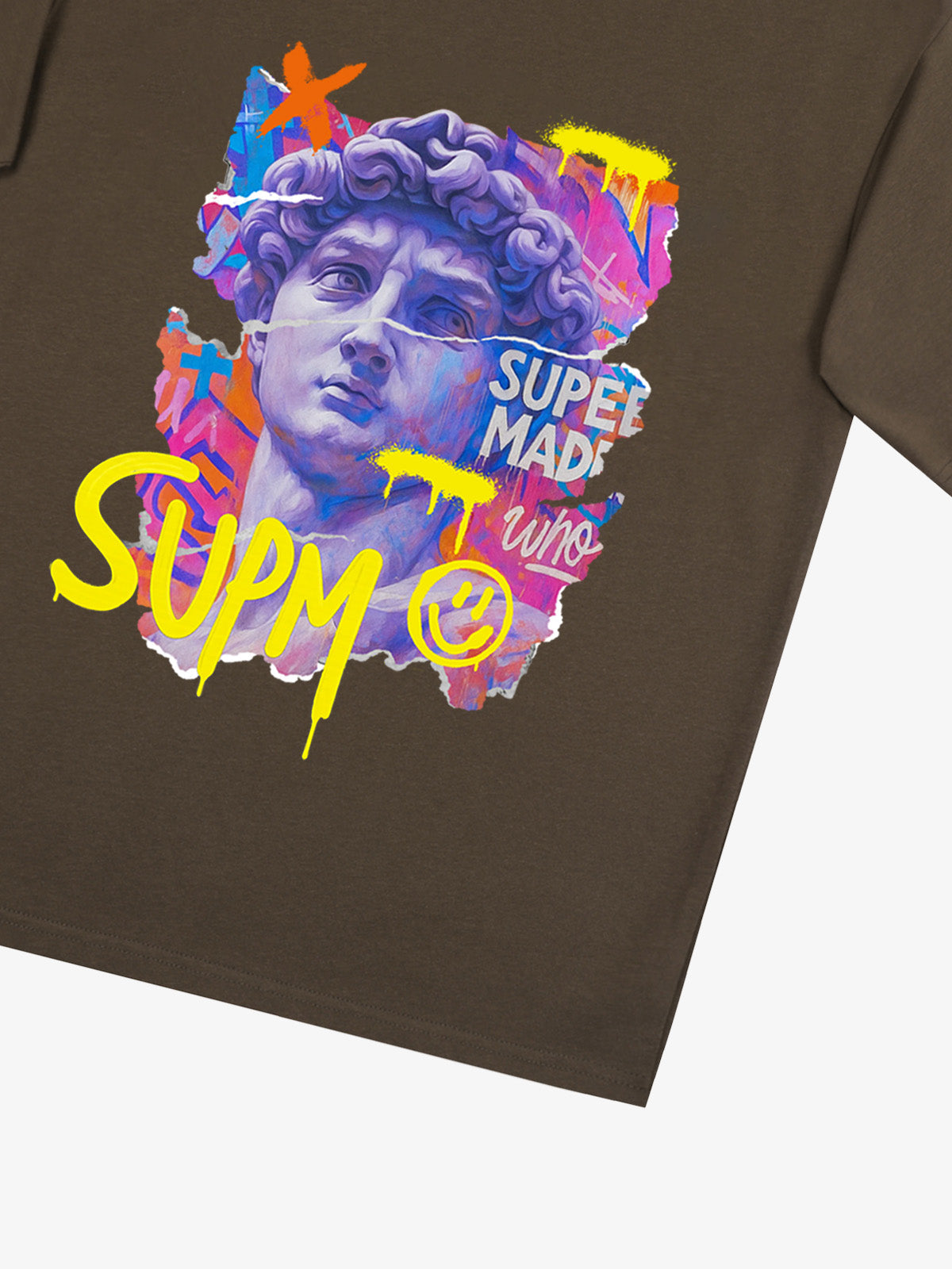 David Sculpture Vibrant Graffiti Art T-Shirt