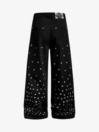 Rhinestone Straight Leg Pants