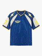 Lightning Colorblock Mesh Jersey T-Shirt
