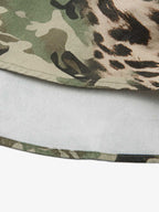 Camouflage Leopard Patchwork Layered Shirt