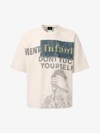 Statement Text Graphic Waffle T-Shirt