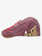 Distressed Patchwork Embroidered Cotton Flat Cap