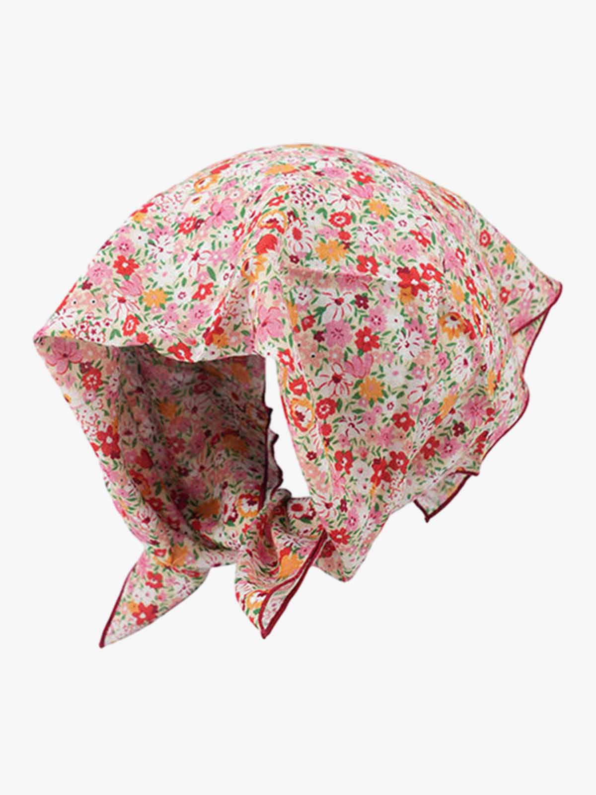 Floral Satin Feel Bandana
