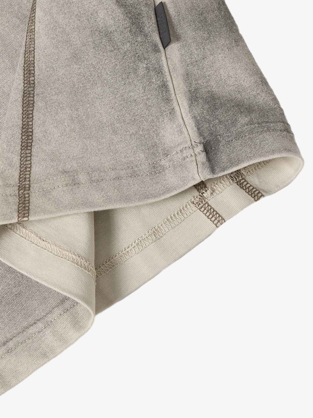 Vintage-Inspired Ombré Wash Henley Detail T-Shirt