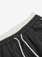 Retro Color-Blocked Striped Stand-Collar Tracksuit